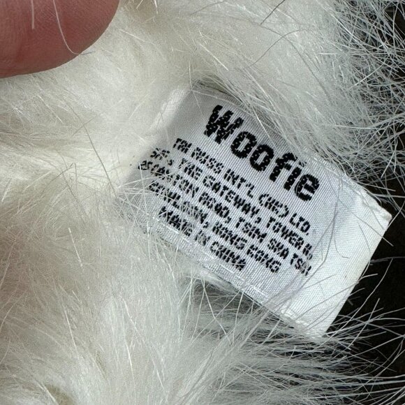 Tri Russ Woofie Sheep Puppy Dog Plush Stuffed Toy Animal White Grey - Picture 6 of 9